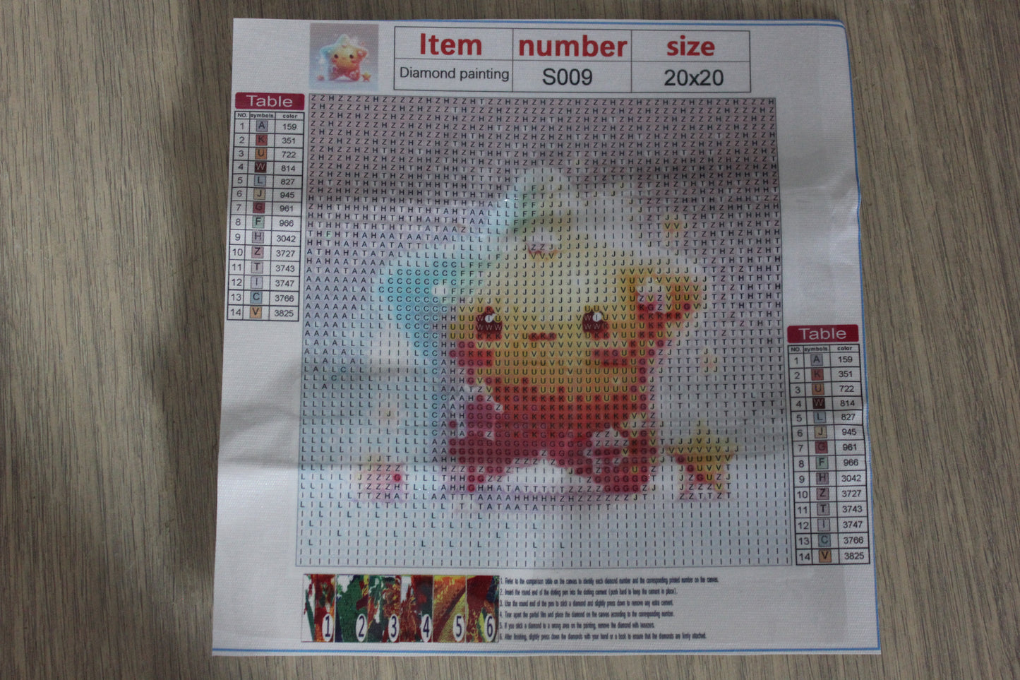 Diamond painting étoile