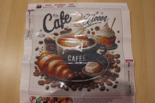 Diamond painting petit déjeuner
