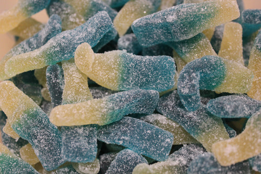 Bonbons DulcePlus Bouteille Framboise sucrée sans Gluten / Halal (100g)