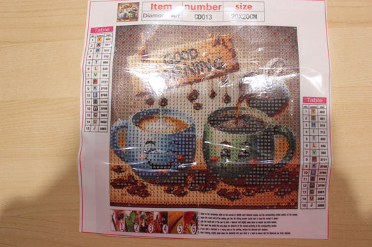 Diamond painting petit déjeuner