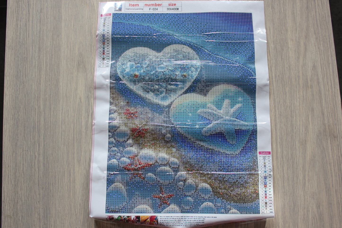 Diamond painting coeur