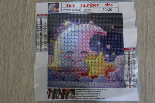 Diamond painting lune